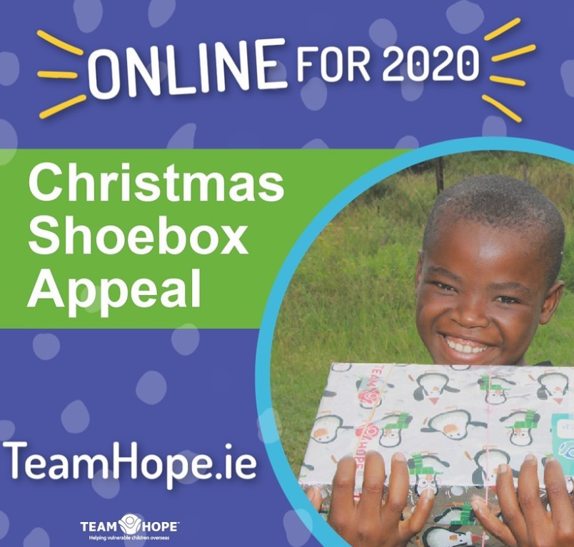 Build a box online for the Team Hope Christmas Shoebox Appeal